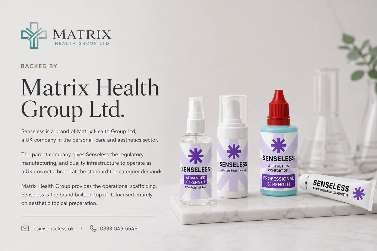 The Senseless aesthetic range, a Matrix Health Group Ltd brand
