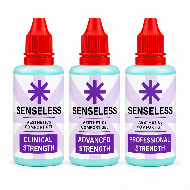 Senseless topical preparation gel