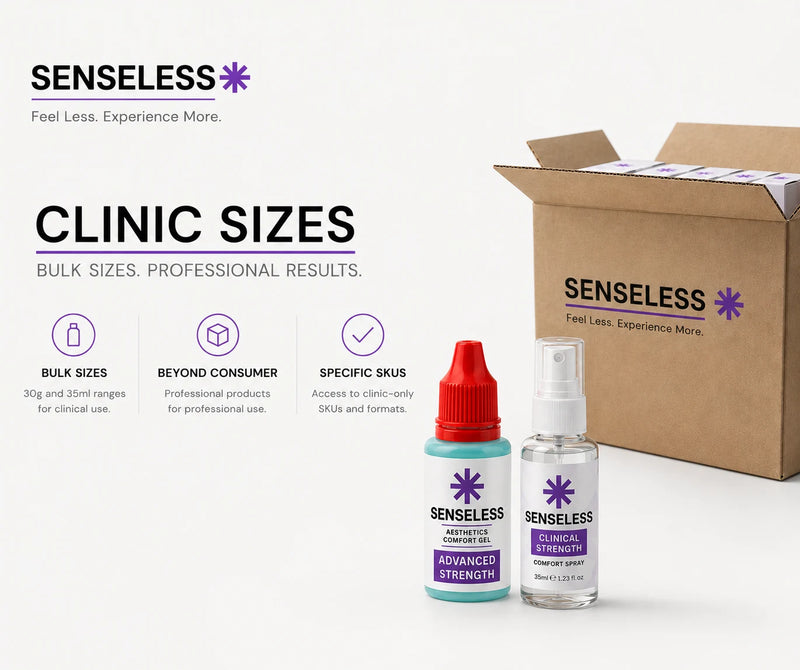 Clinic and salon pack sizes