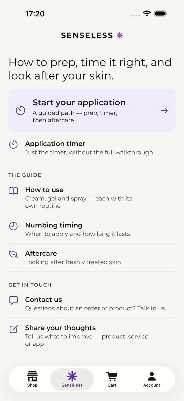Prep, application and aftercare guides in one place.